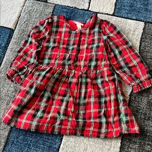 Cat & Jack Red Plaid Kids Dress